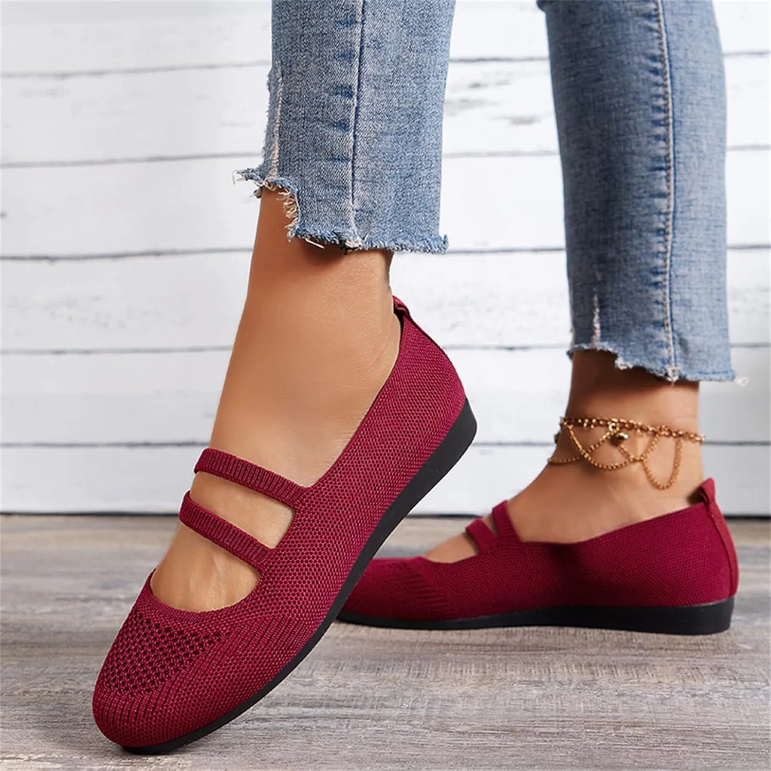 AMDBEL Ballet Flats Shoes for Women Dressy, Women's Ballet Flats Shoes Work Flats Office Shoes Pointed Toe Leopard Flats