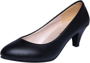 AMDBEL Pumps for Women Dressy Comfortable, Women's Low Kitten Heel Pumps Classic Fashion Dress Pumps Heeled Shoes Office Work