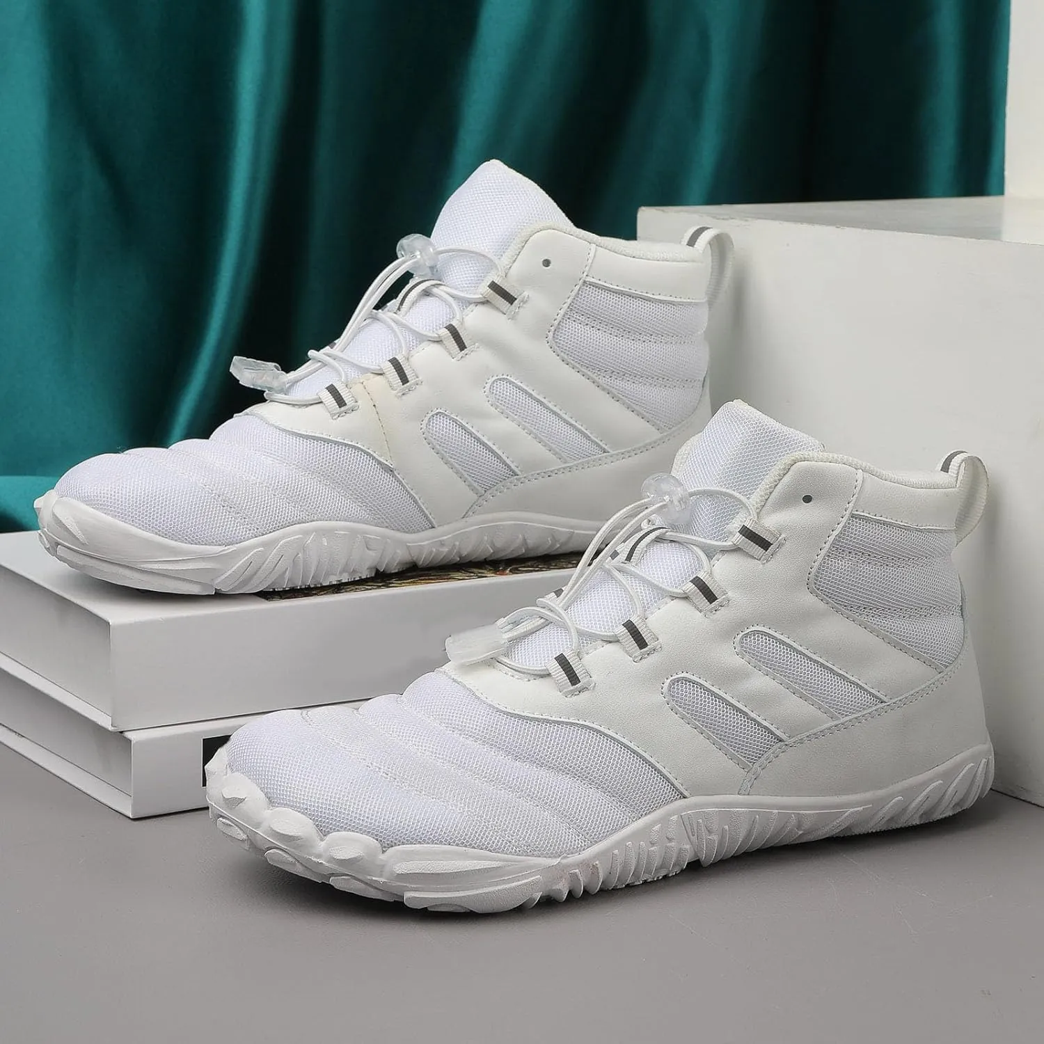Arch Support Non Slip Minimalist Shoes for Men Breathable Mesh Fashion Sneaker Men's Breathable Barefoot Shoes