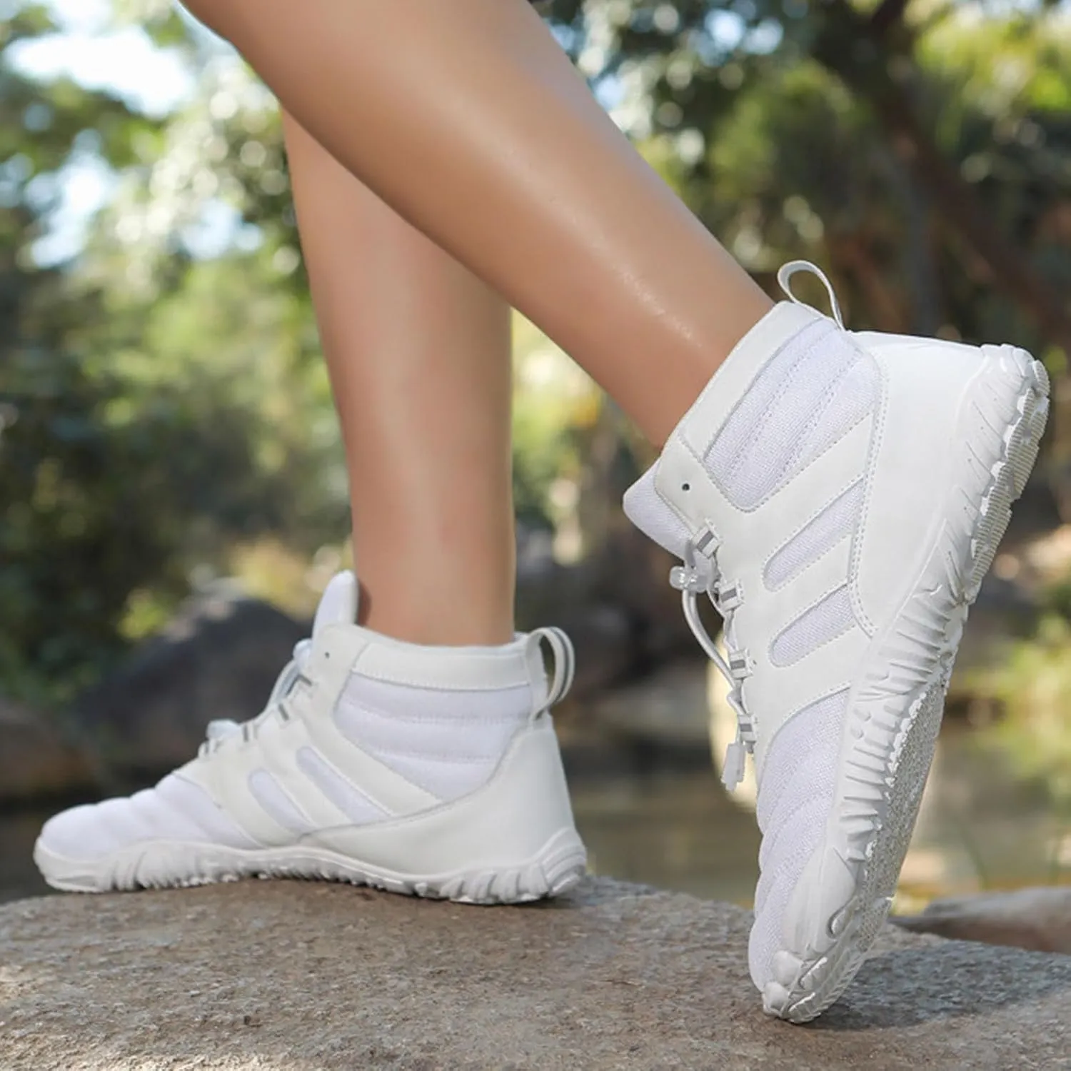 Arch Support Non Slip Minimalist Shoes for Men Breathable Mesh Fashion Sneaker Men's Breathable Barefoot Shoes