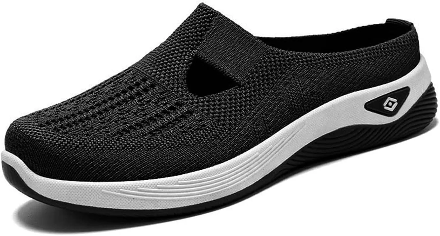 Backless Sneakers for Women Comfort Orthopedic Arch Support Comfortable Casual Shoes Breathable Mesh Slip On Slippers