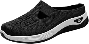 Backless Sneakers for Women Comfort Orthopedic Arch Support Comfortable Casual Shoes Breathable Mesh Slip On Slippers