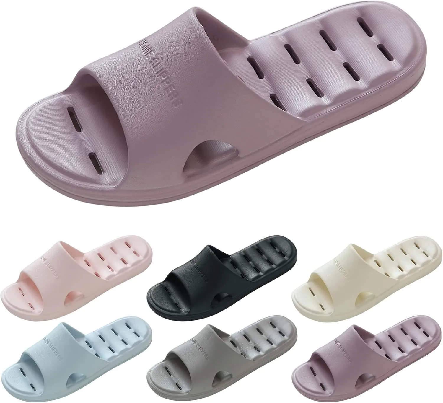 Bathroom Slippers Shower Shoes Women Non Slip Shower Slippers Travel for Women Travel Shoes Non Slip Quick Drying Slides
