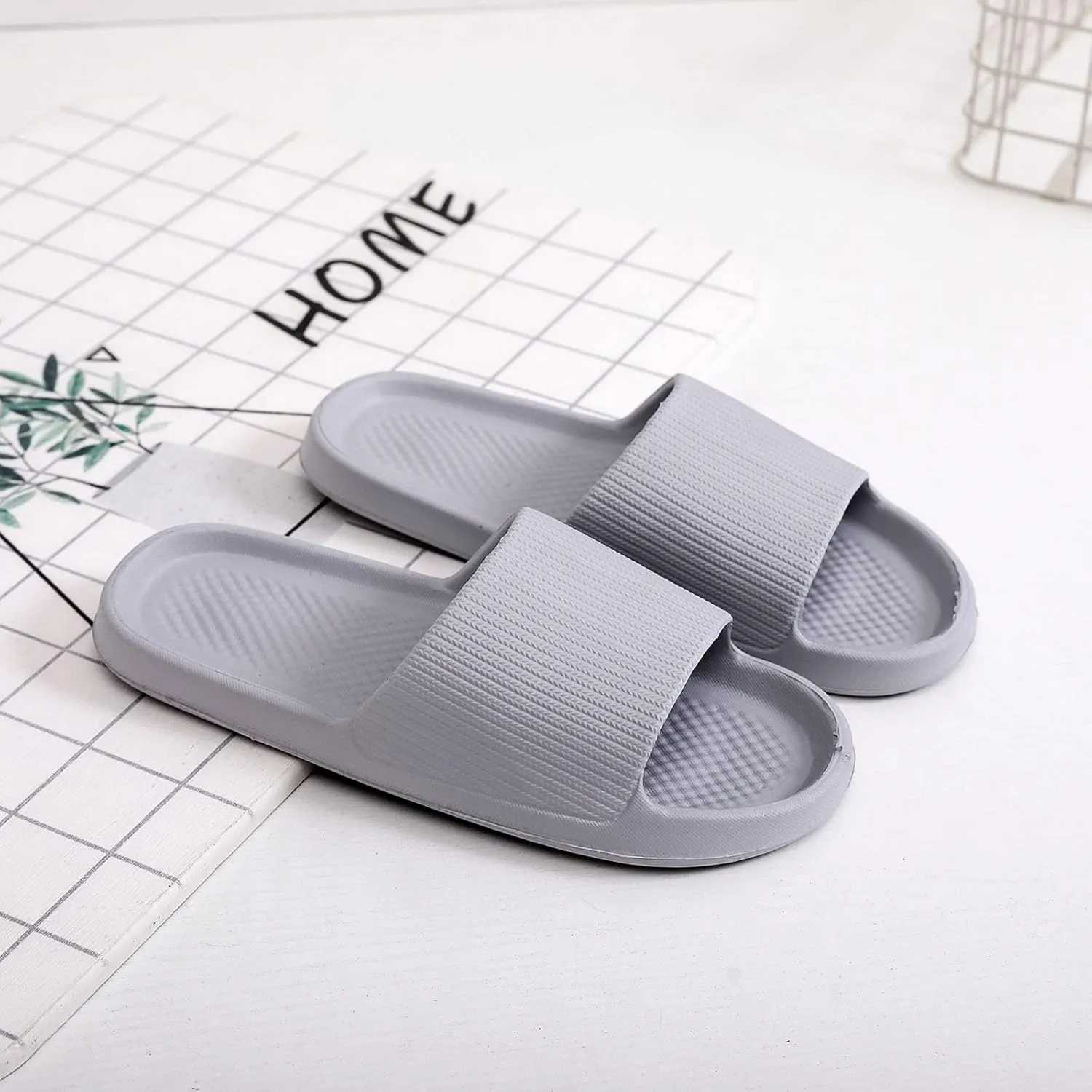 Bathroom Slippers Slides for Women Shower Slippers Men's Shower Shoes Flip Flops for Women Shoes Living Room Pool Beach Spa Public Showers