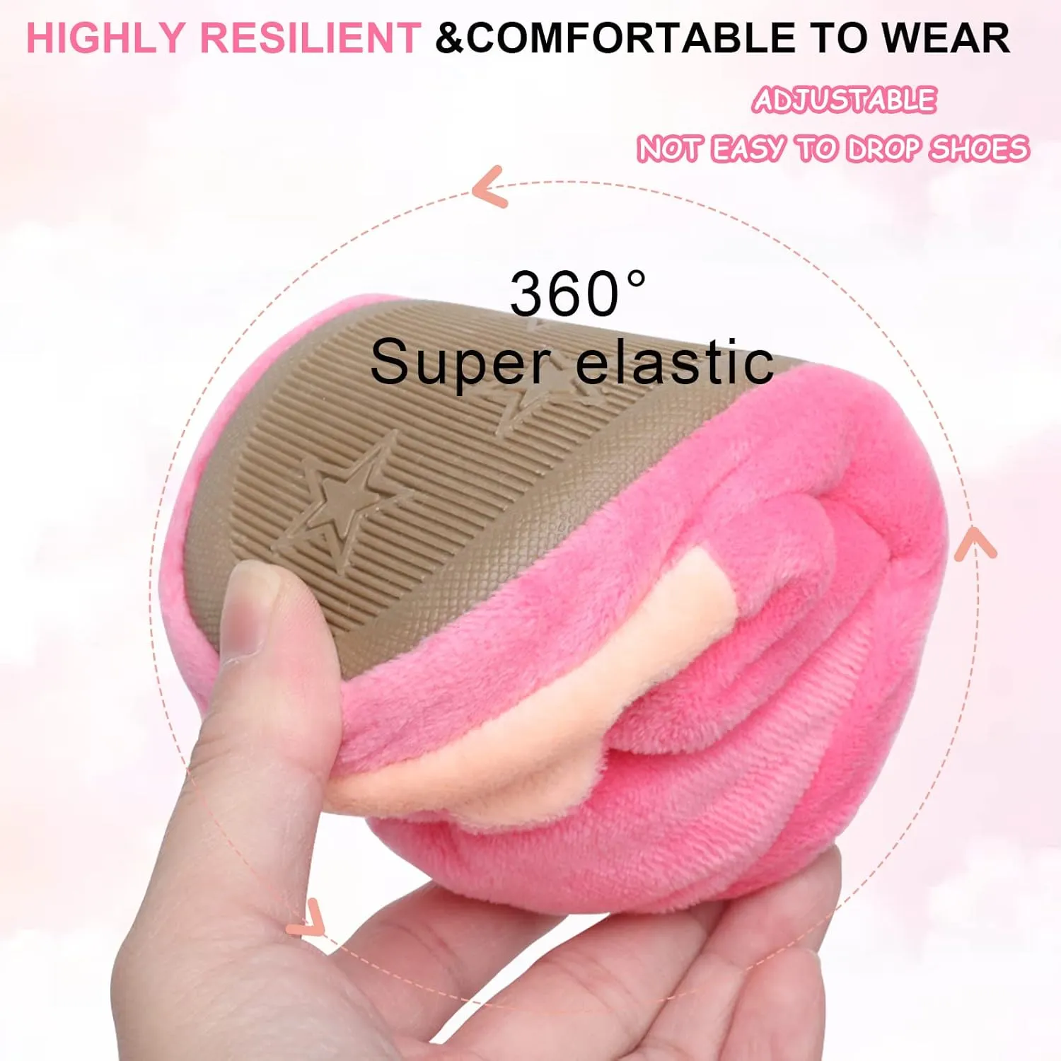 Boys Girls Plush Warm Cute Bunny House Slippers Fuzzy Indoor Bedroom Shoes Animal Soft Cozy Cute Cartoon Plush Anti-Slip Shoes for Toddler Kids