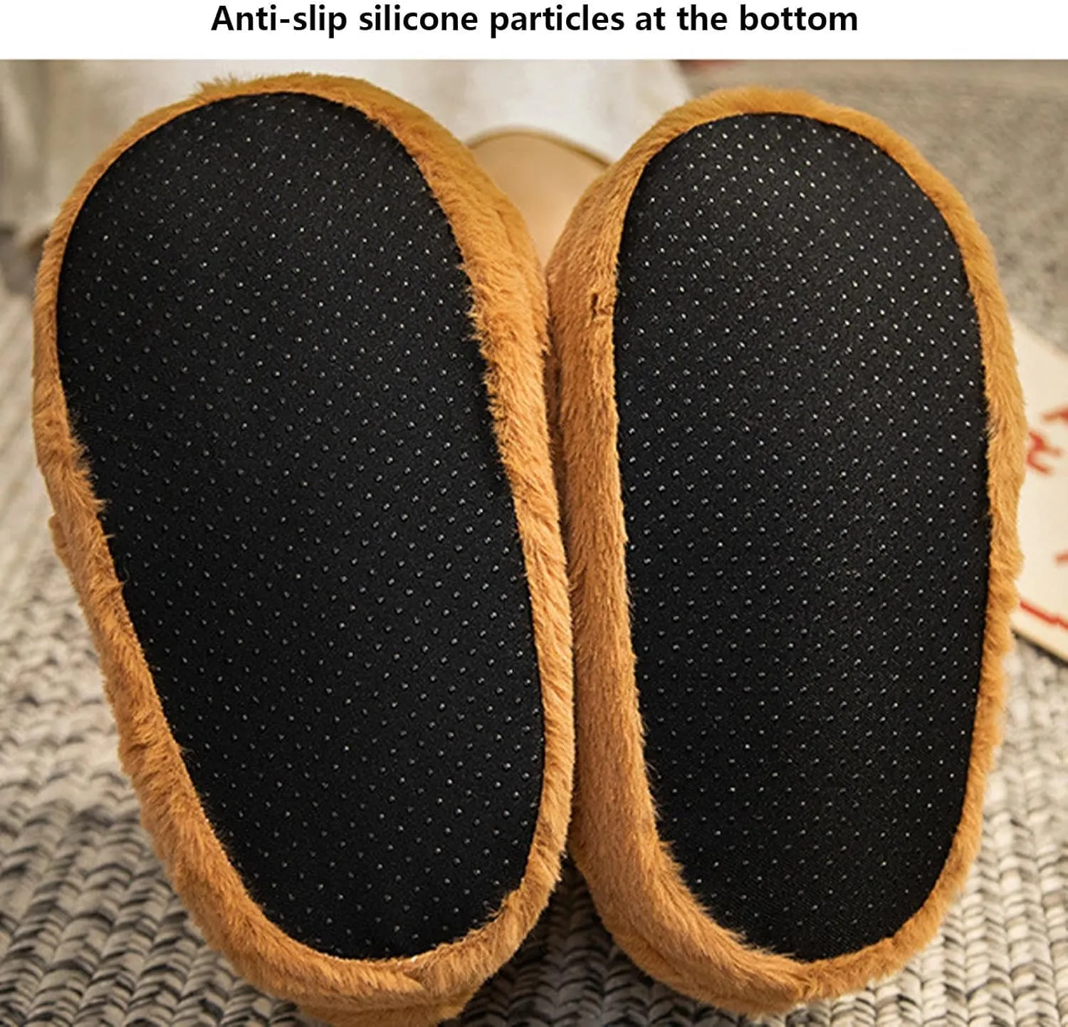 Capybara Plush Cute Animal Slippers - Fuzzy Non Slip Funny Winter Bedroom Slippers for Indoor - Gifts