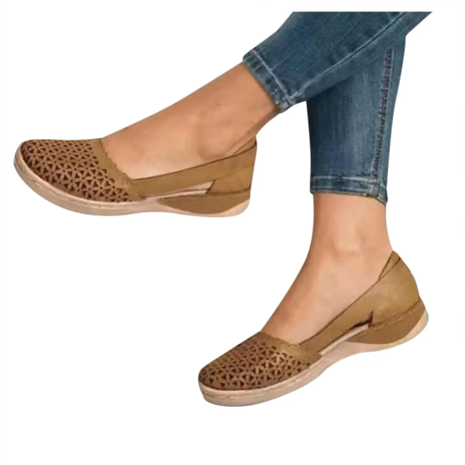 Cathalem Sandals For Women Casual Summer Women's Ultra-Comfy Wedge Sandals Premium Orthopedic Open Toe Sandals