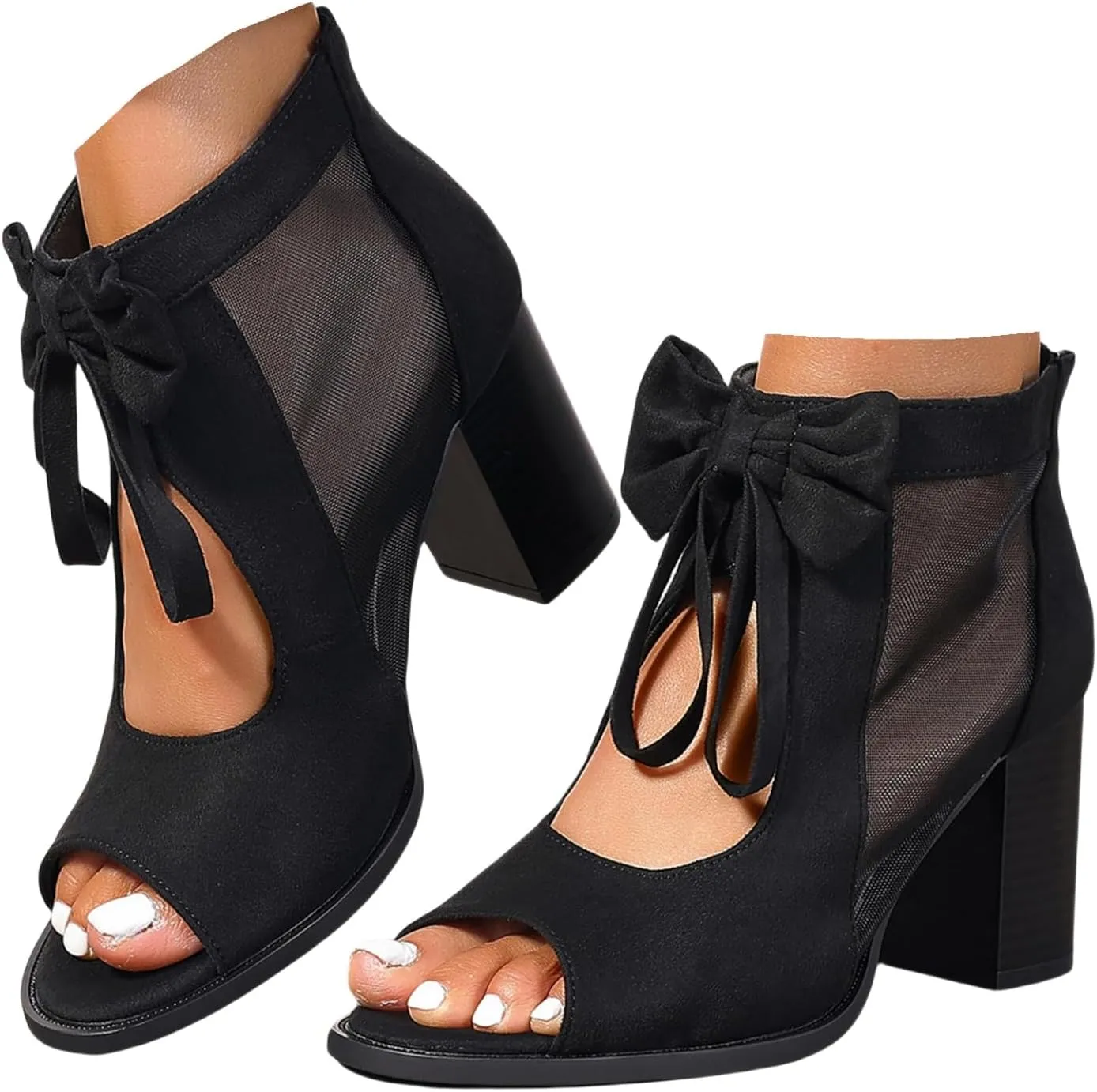 Chunky Heels For Women Wedding Chunky Block Open Toe Ankle Strap Heeled Sandals Comfortable Party Dress Pumps Shoes