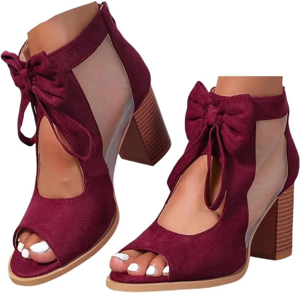 Chunky Heels For Women Wedding Chunky Block Open Toe Ankle Strap Heeled Sandals Comfortable Party Dress Pumps Shoes