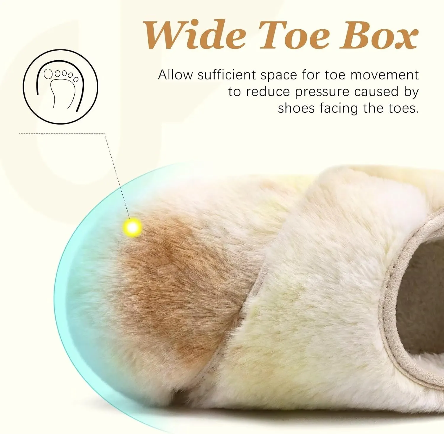 COFACE Women House Slippers Memory Foam Fluffy Slippers Ladies House Shoes Indoor Outdoor
