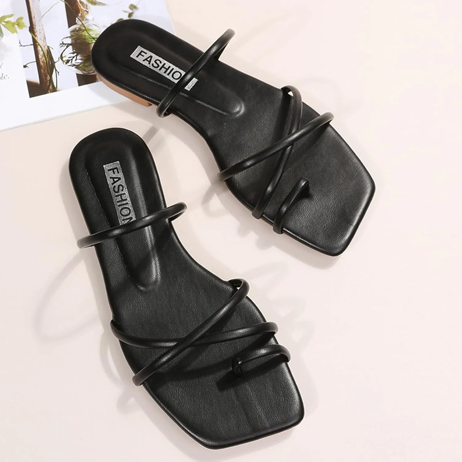 Comfortable Sandals for Women Anti-Slip Breathable Platform Flip Flops Roman Pluse Size Summer Mules Shoes