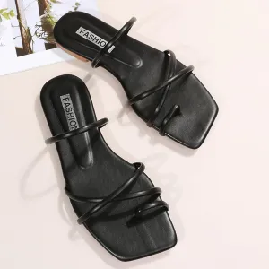 Comfortable Sandals for Women Anti-Slip Breathable Platform Flip Flops Roman Pluse Size Summer Mules Shoes
