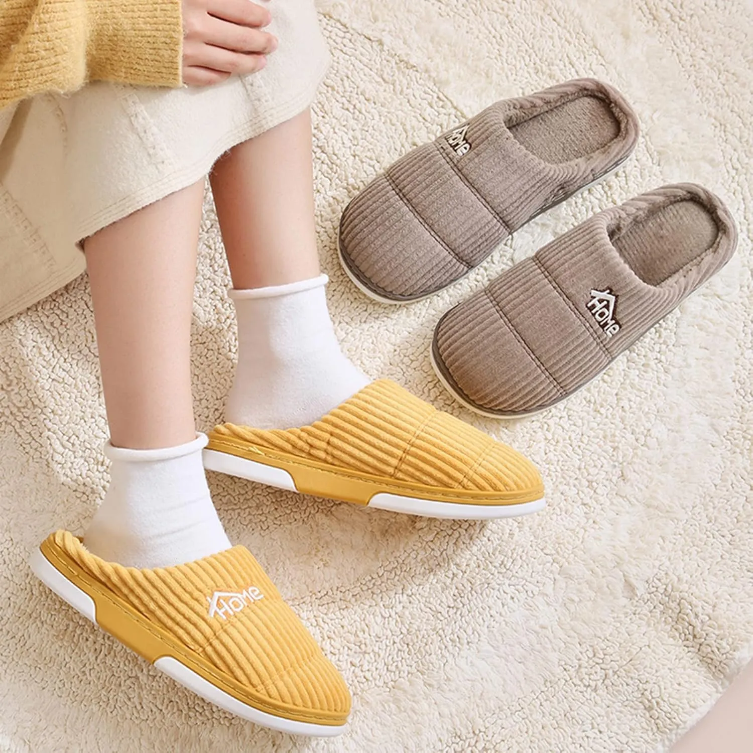 Couple House Slippers Slippers for Women for Winter Slippers for Women with Arch Support Hotel Slippers for Men Christmas Lights Outdoor Gifts for Him 2023