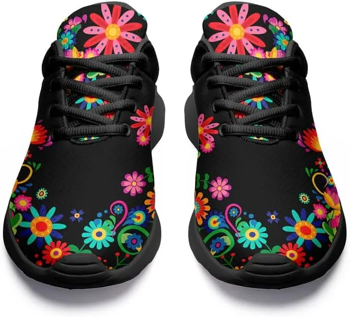 Custom Skull Running Shoes for Women Men Mesh Breathable Comfort Walking Sneaker Sports Athletic Halloween Shoes