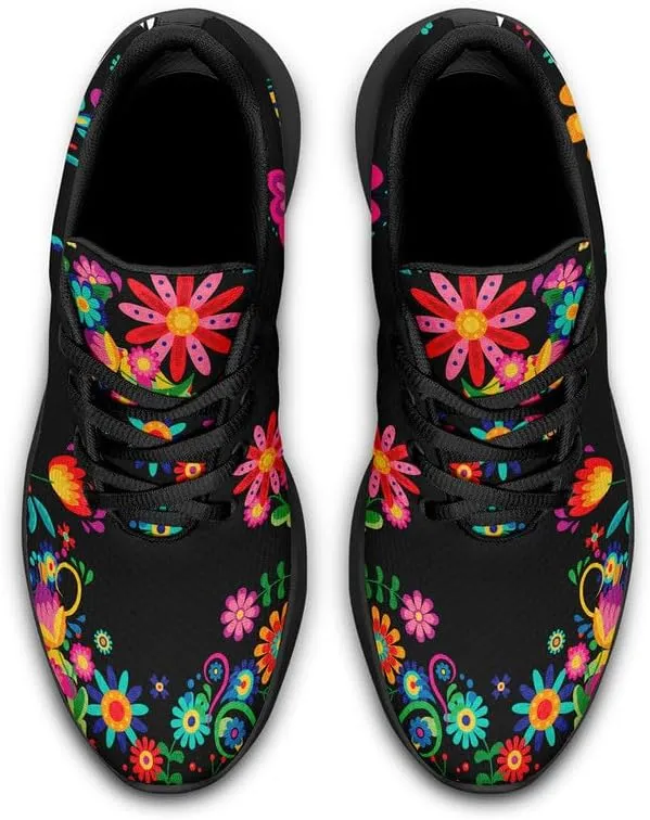 Custom Skull Running Shoes for Women Men Mesh Breathable Comfort Walking Sneaker Sports Athletic Halloween Shoes