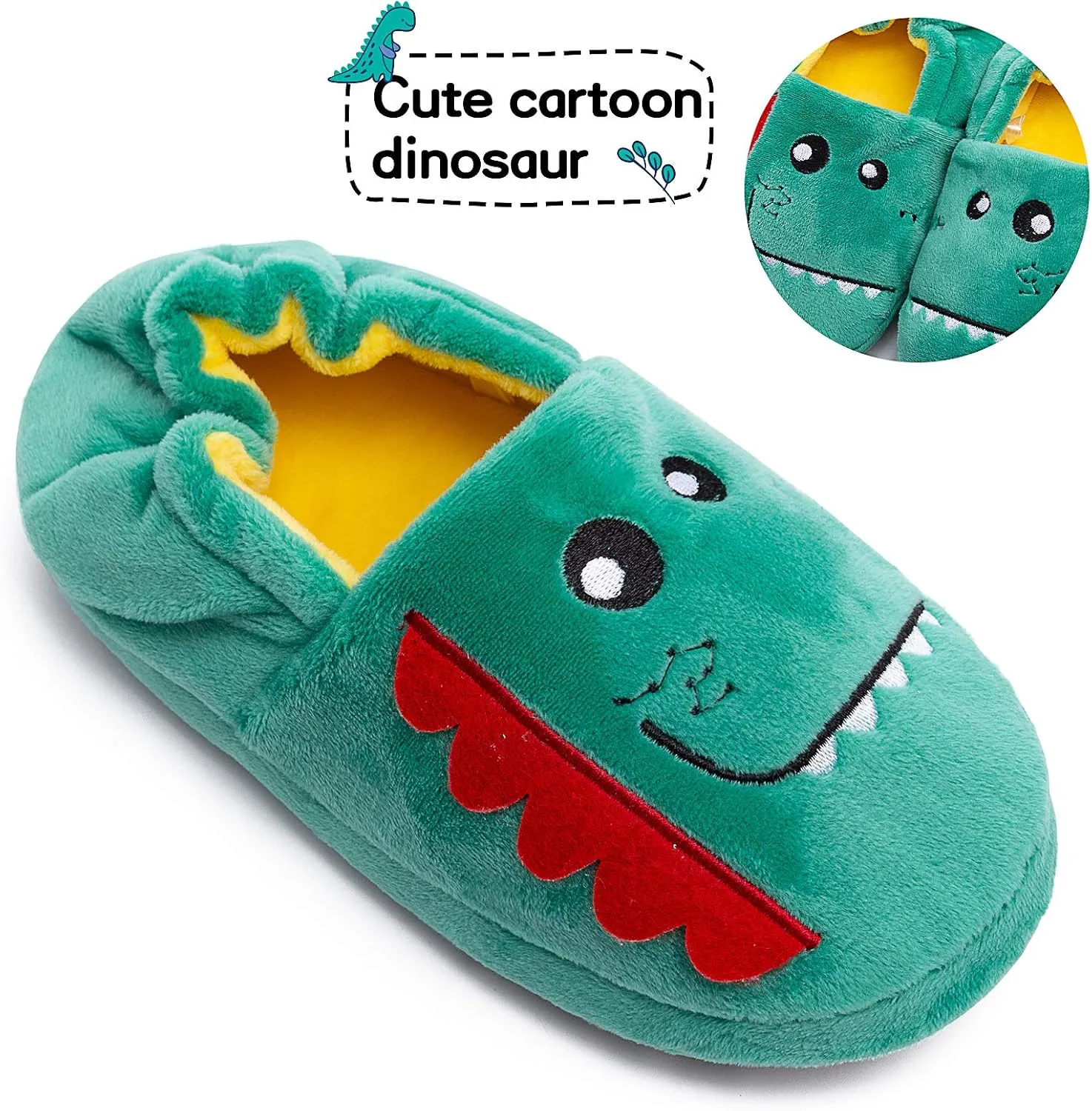 eccbox Toddler Boys Girls Cute Slippers Unicorn Fluffy Fuzzy Winter Warm Slippers Cartoon Animal Plush Indoor House Slip-on Shoes