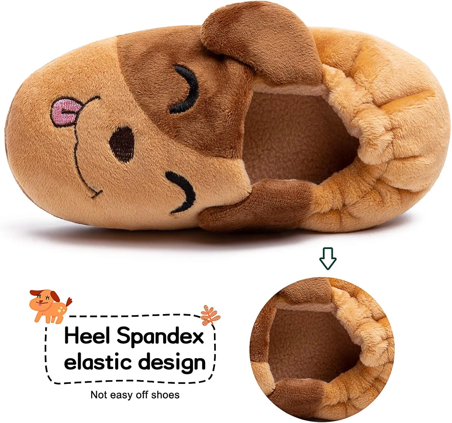 eccbox Toddler Boys Girls Cute Slippers Unicorn Fluffy Fuzzy Winter Warm Slippers Cartoon Animal Plush Indoor House Slip-on Shoes