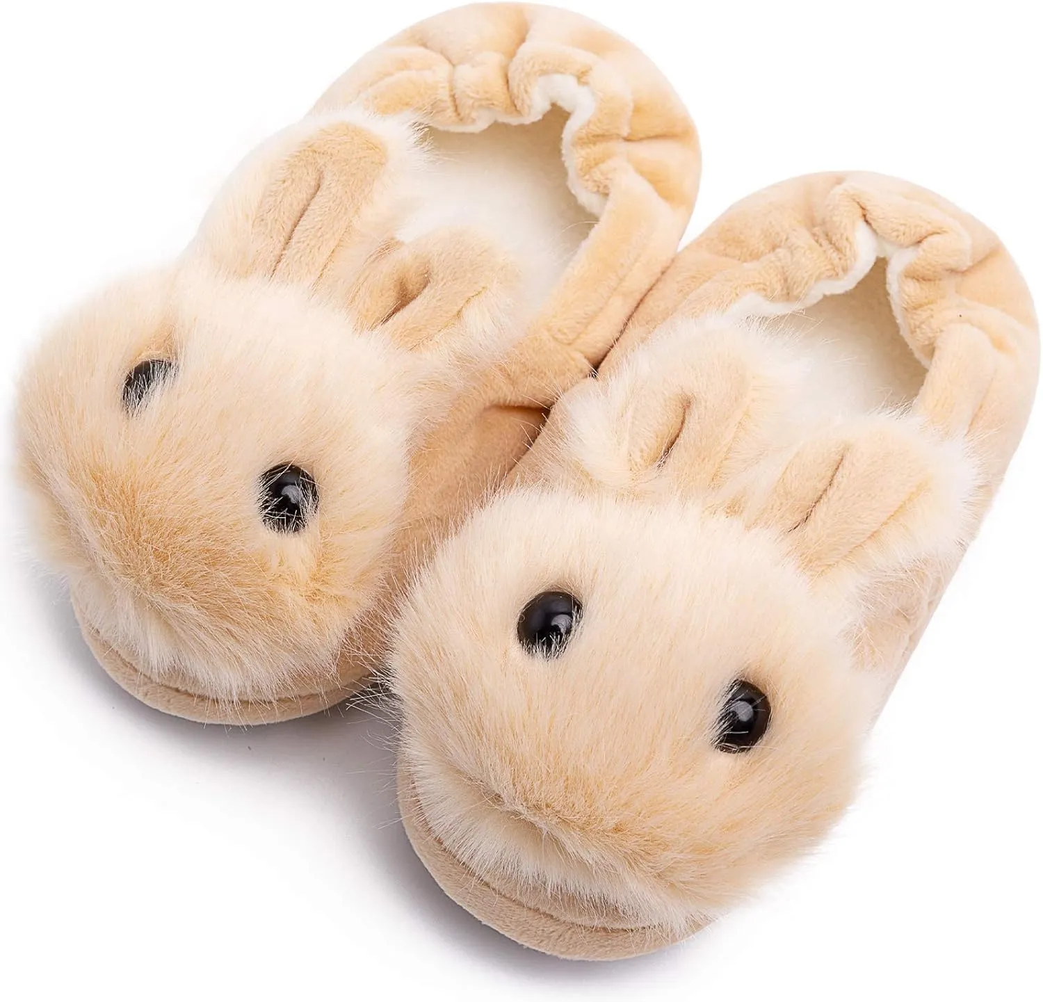 eccbox Toddler Boys Girls Cute Slippers Unicorn Fluffy Fuzzy Winter Warm Slippers Cartoon Animal Plush Indoor House Slip-on Shoes