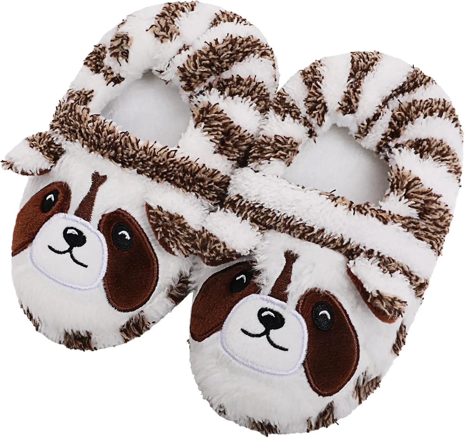 eccbox Toddler Boys Girls Cute Slippers Unicorn Fluffy Fuzzy Winter Warm Slippers Cartoon Animal Plush Indoor House Slip-on Shoes