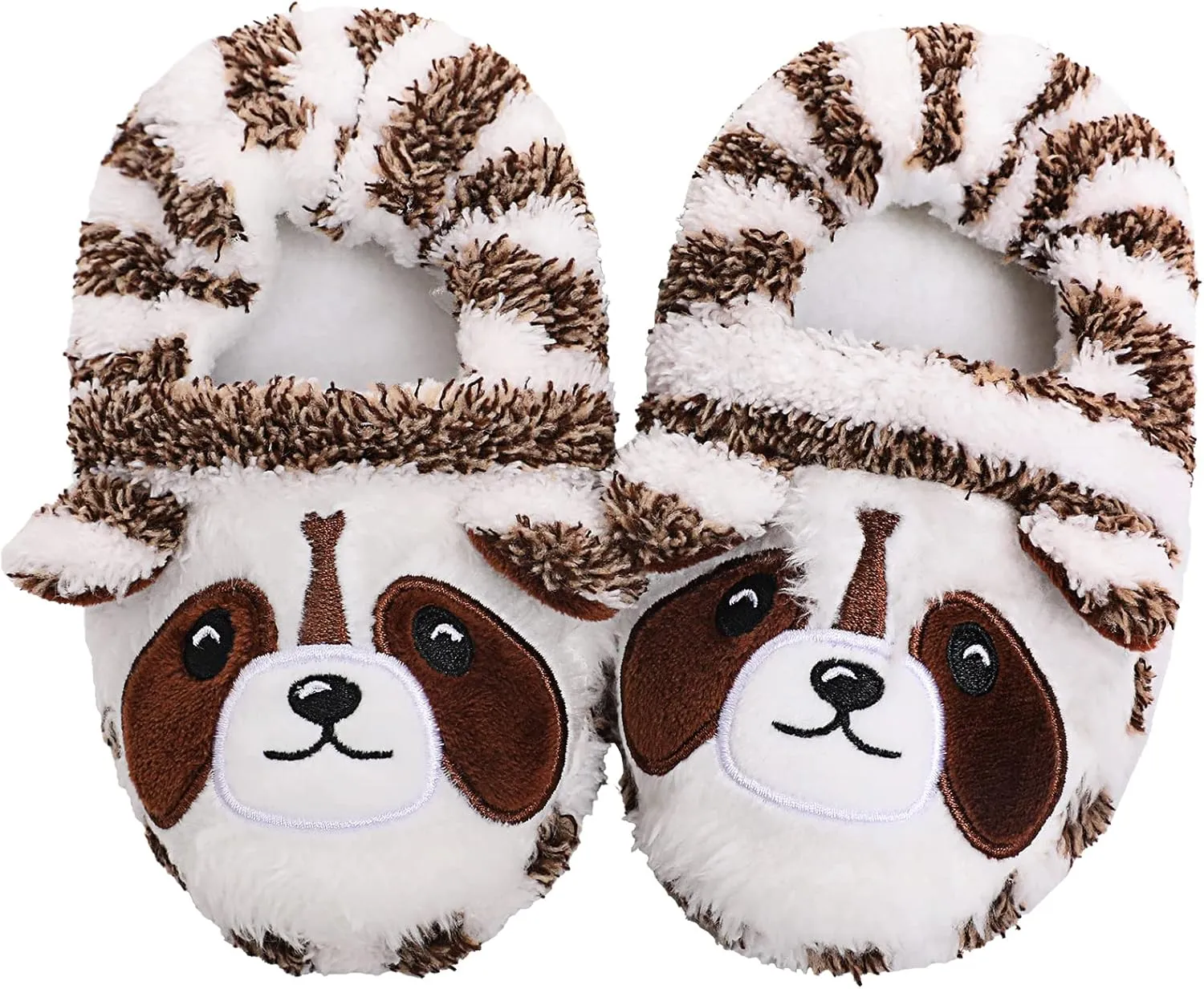 eccbox Toddler Boys Girls Cute Slippers Unicorn Fluffy Fuzzy Winter Warm Slippers Cartoon Animal Plush Indoor House Slip-on Shoes