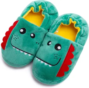 eccbox Toddler Boys Girls Cute Slippers Unicorn Fluffy Fuzzy Winter Warm Slippers Cartoon Animal Plush Indoor House Slip-on Shoes