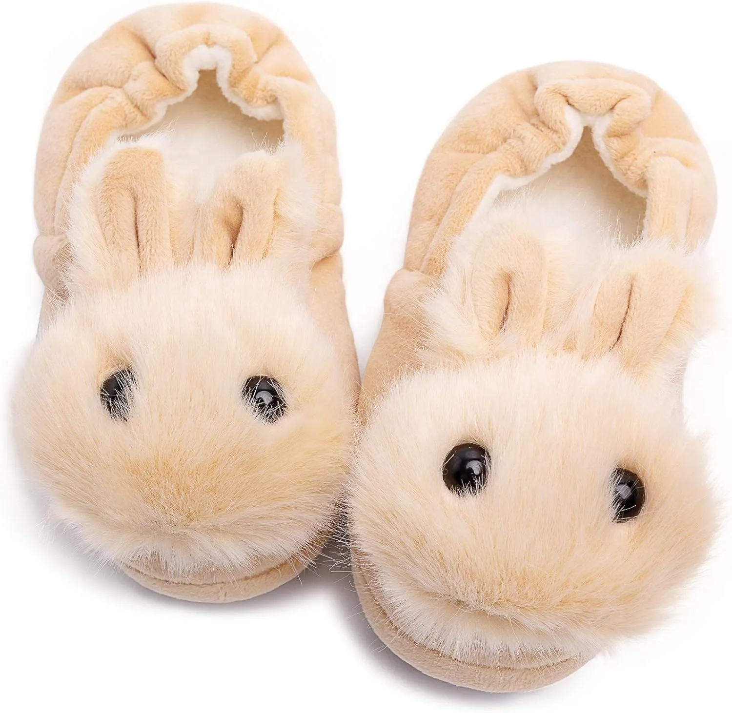 eccbox Toddler Boys Girls Cute Slippers Unicorn Fluffy Fuzzy Winter Warm Slippers Cartoon Animal Plush Indoor House Slip-on Shoes
