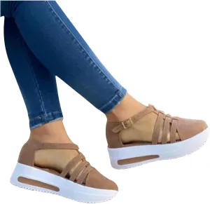 Eduavar Sandals for Women Casual, Sandals Women Summer Beach Sandals Black Sandals Flat Slippers Ring Toe Sandals