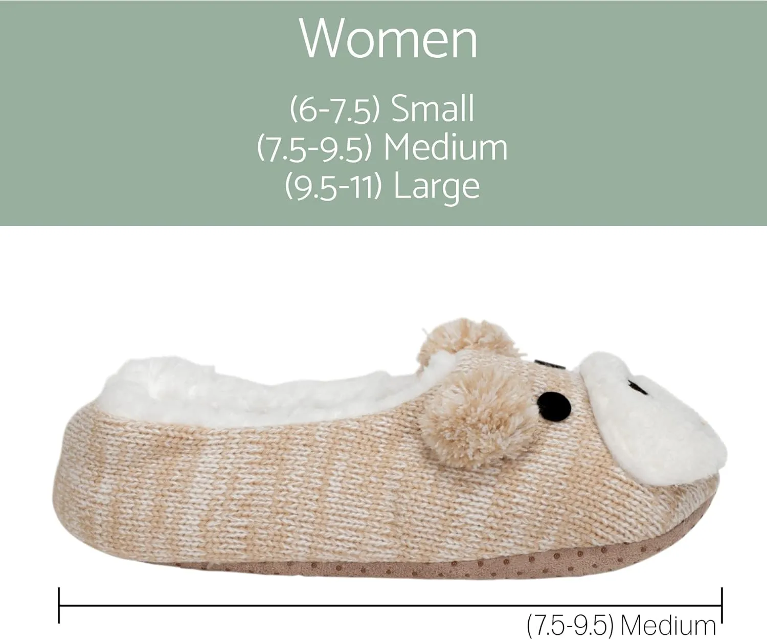 Elanze Designs Womens Animal Cozy Indoor Plush Lined Non Slip Fuzzy Soft Slipper