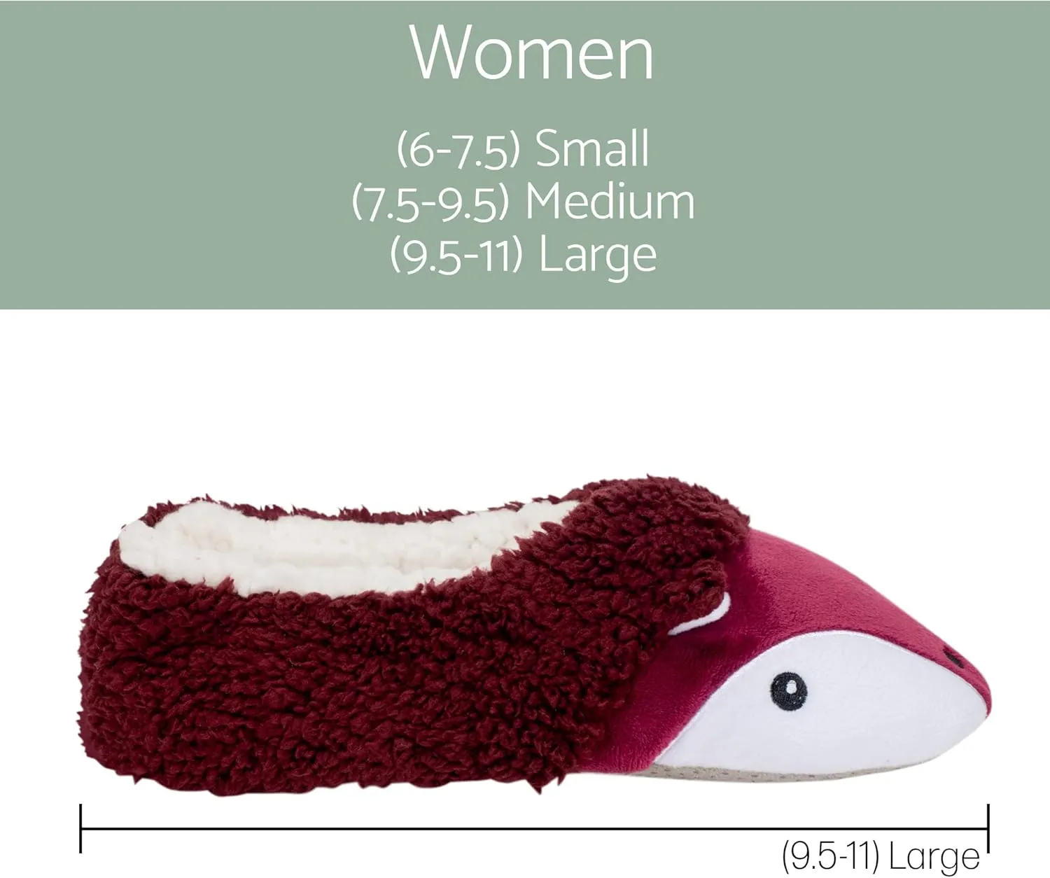 Elanze Designs Womens Animal Cozy Indoor Plush Lined Non Slip Fuzzy Soft Slipper