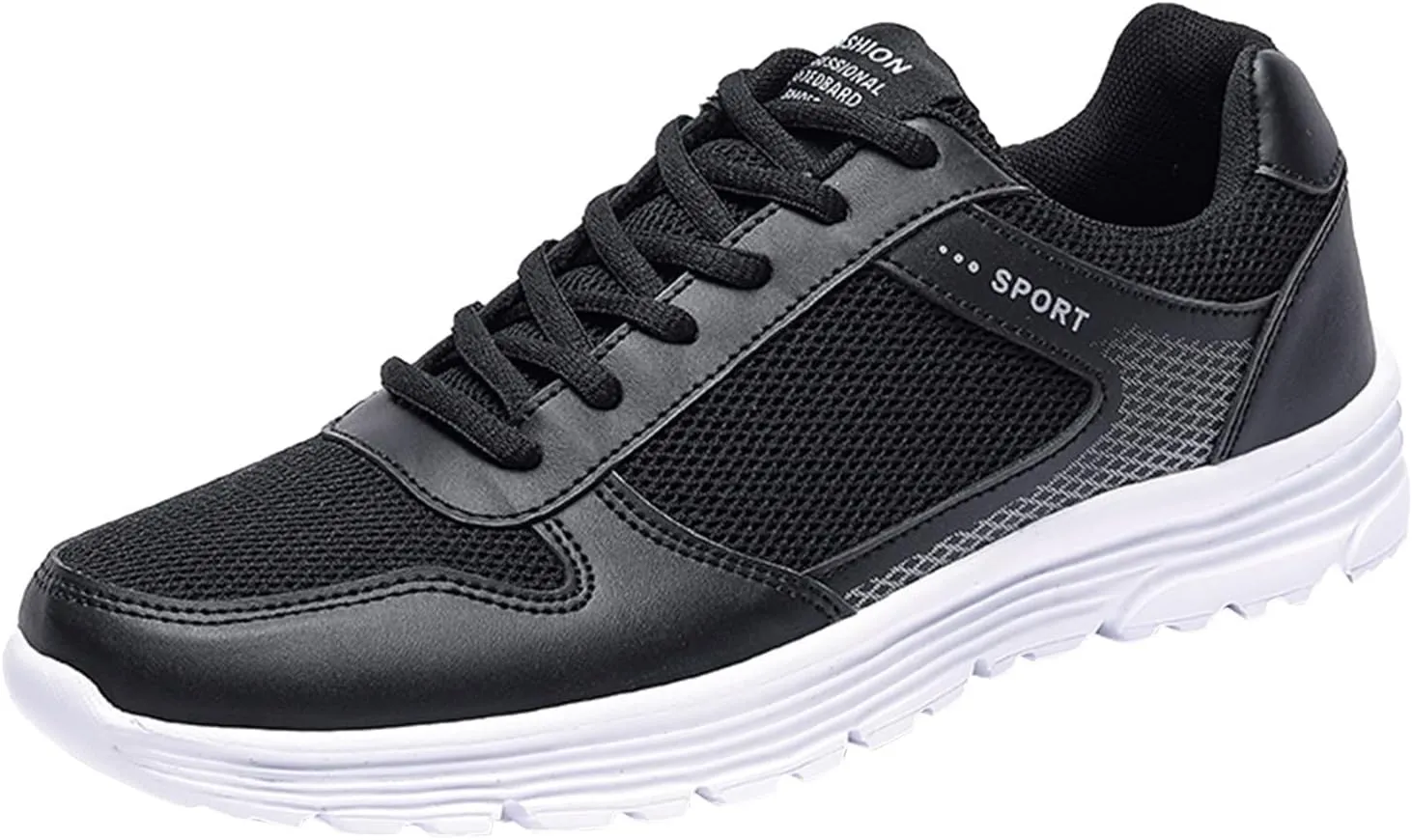 Fashion Men Mesh Mountaineering Casual Sport Shoes Lace Up Solid Color Running Breathable Soft Men's Sneaker