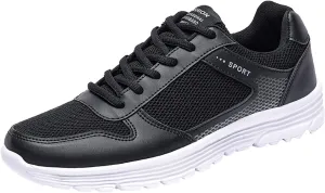 Fashion Men Mesh Mountaineering Casual Sport Shoes Lace Up Solid Color Running Breathable Soft Men's Sneaker