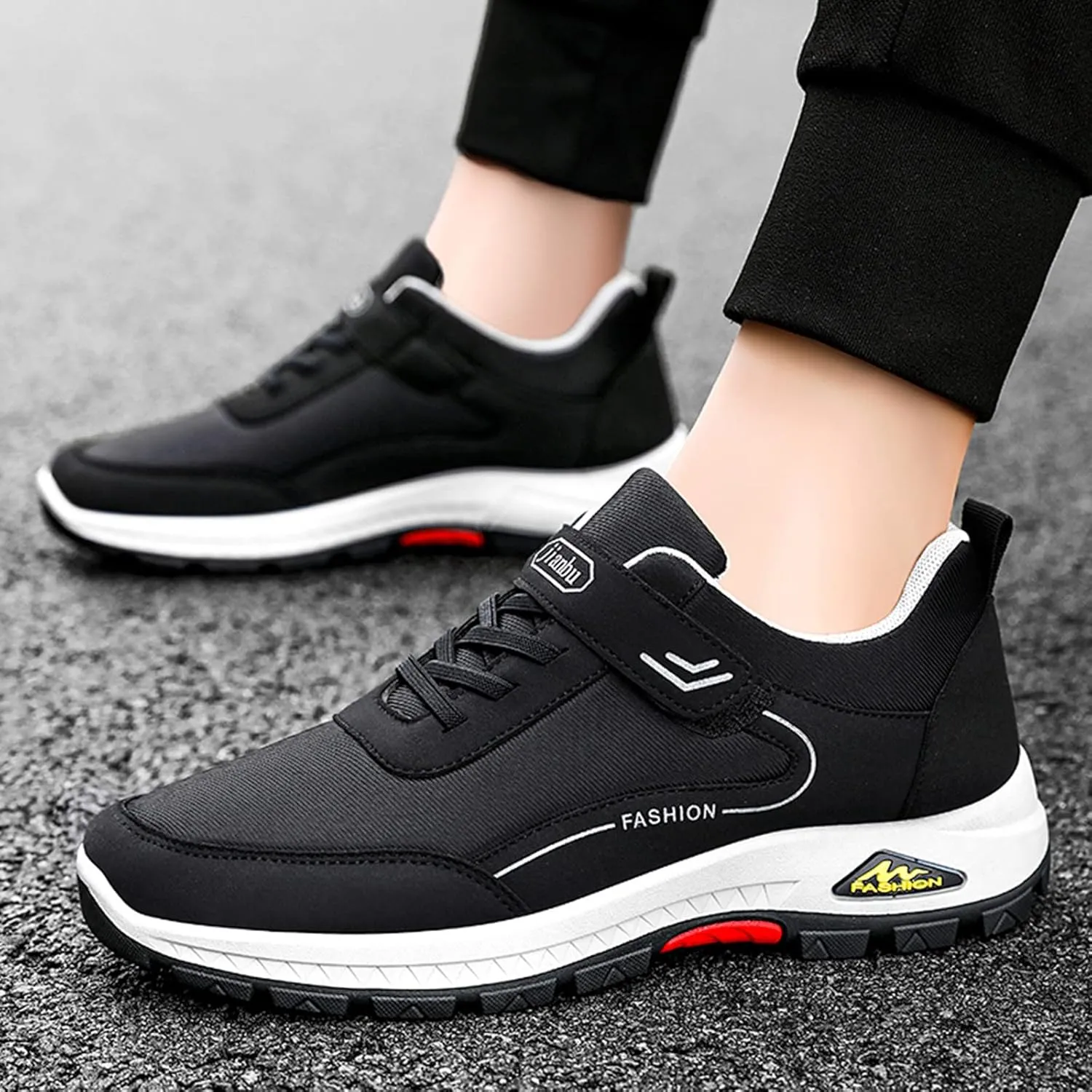 Fashion Spring and Summer Men Sports Shoes Soft Sole Non Slip Solid Color Lace Up Minimalist Lite Adapt Sneaker Men's