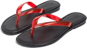 Flip Flops for Women Comfortable Transparent Beach Sandals Lightweight Slip on Walking Thong Sandals