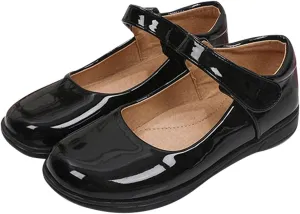 Girls Leather Dress Shoes Classic Mary Jane Ballet Flats for Kids Princess Shoes Dress-Up Party Wedding Sandals