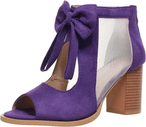 Ladmiple Chunky Heels For Women Dressy Block Heels Open Toe Ankle Strap Heeled Sandals Comfortable Party Wedding Pumps Shoes