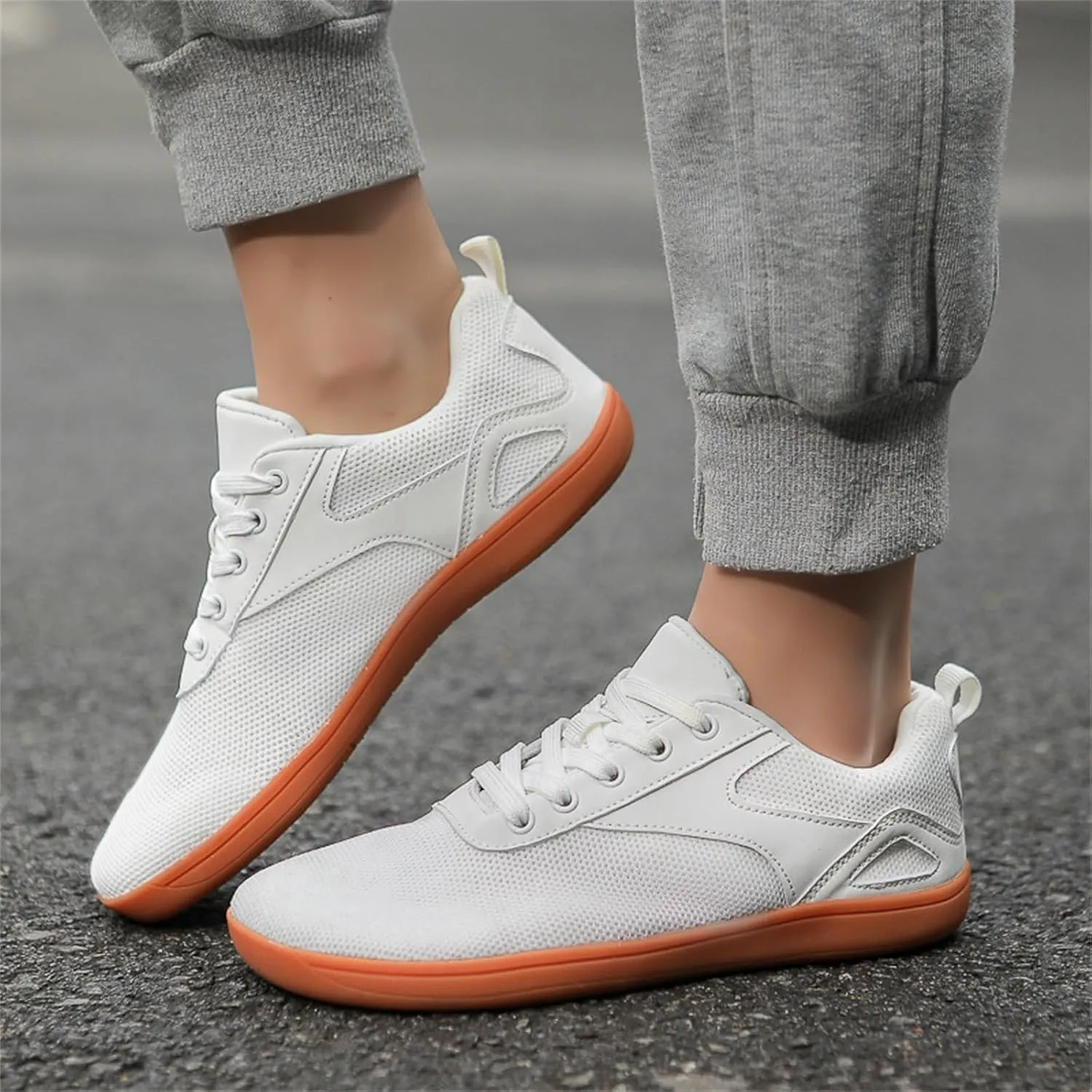 Men's Orthopedic Comfortable Lace Up Shoes Breathable Casual Comfortable Walking Sneaker Casual Stretch Sneaker