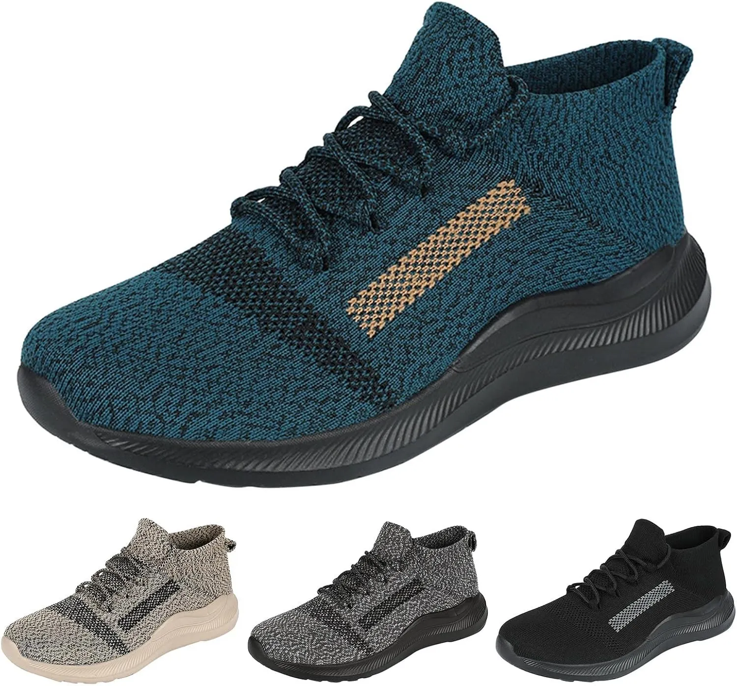 Mens Tennis Shoes Mens Athletic Shoes Slip on Shoe for Men Tennis Shoe for Men Mesh Breathable Sneaker