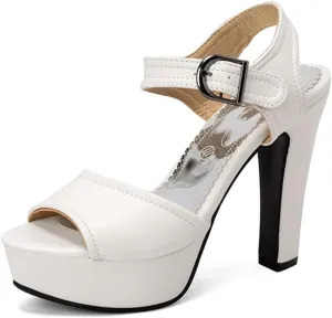 MRKEWUNEY Fashion Women Platform High Heels Sandals