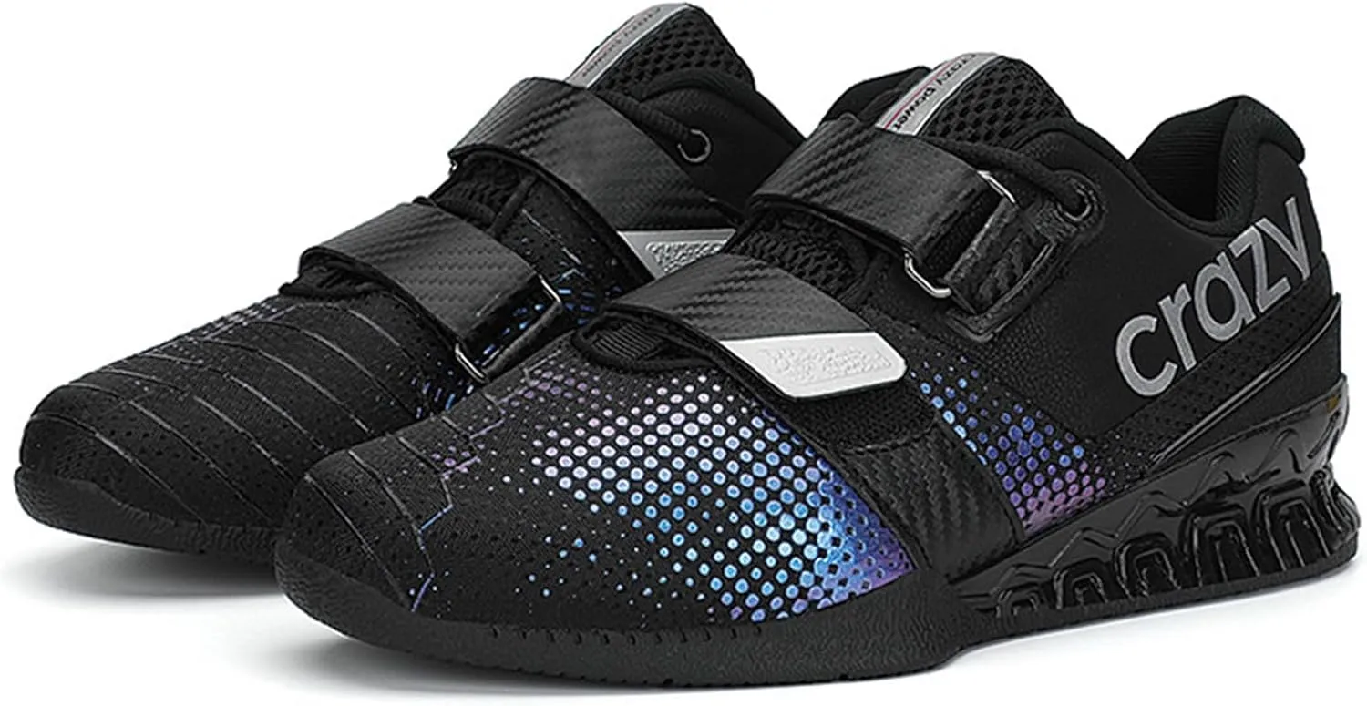 ONAIC Men's Weightlifting Shoes Indoor Fitness Trainers Breathable Squat Gym Sneakers