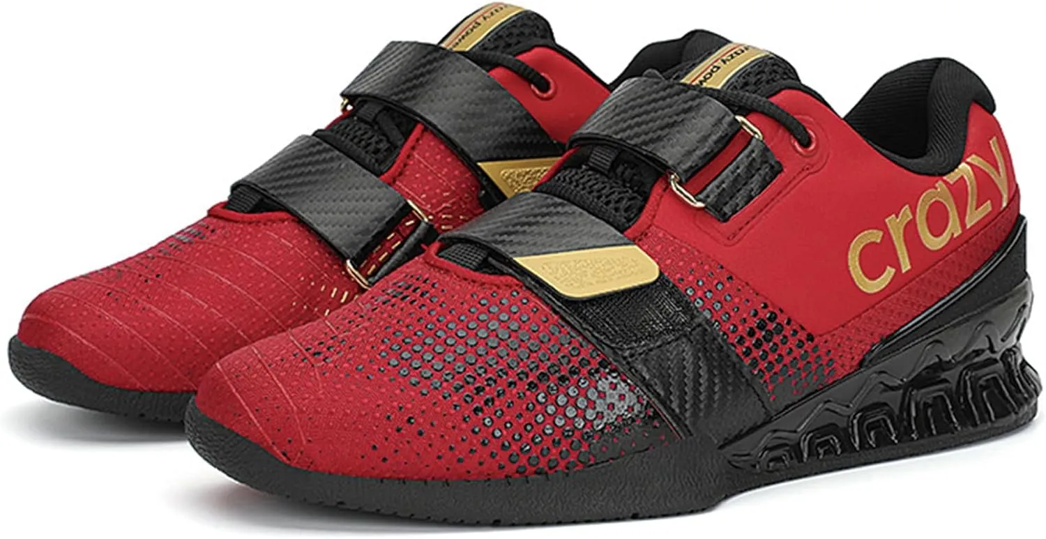 ONAIC Men's Weightlifting Shoes Indoor Fitness Trainers Breathable Squat Gym Sneakers