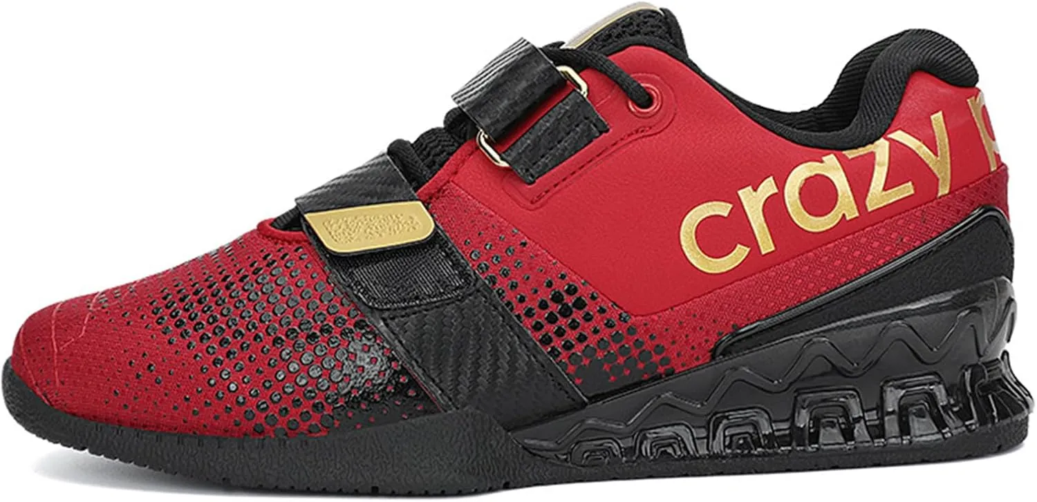 ONAIC Men's Weightlifting Shoes Indoor Fitness Trainers Breathable Squat Gym Sneakers