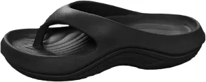Orthopedic Sandals with Arch Support Flip Flops for Women Wedge Pressure Relief Water Friendly Shock Absorption Pillow Soft Slippers Summer Beach Lightweight Travel Outdoor Going Out Bathroom Slipper