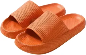 Pillow Slippers for Women and Men Non Slip Quick Drying Cloud Slides for Women with Arch Support Pillow Soft Slip On Sandals House Shower Shoes Cloud Sandals Comfy Indoor Outdoor Slides Unisex