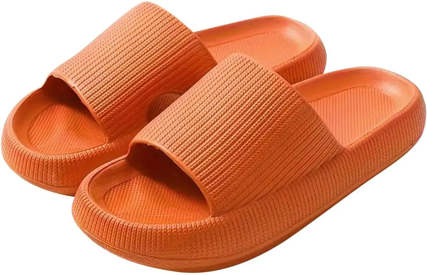 Pillow Slippers for Women and Men Non Slip Quick Drying Cloud Slides for Women with Arch Support Pillow Soft Slip On Sandals House Shower Shoes Cloud Sandals Comfy Indoor Outdoor Slides Unisex