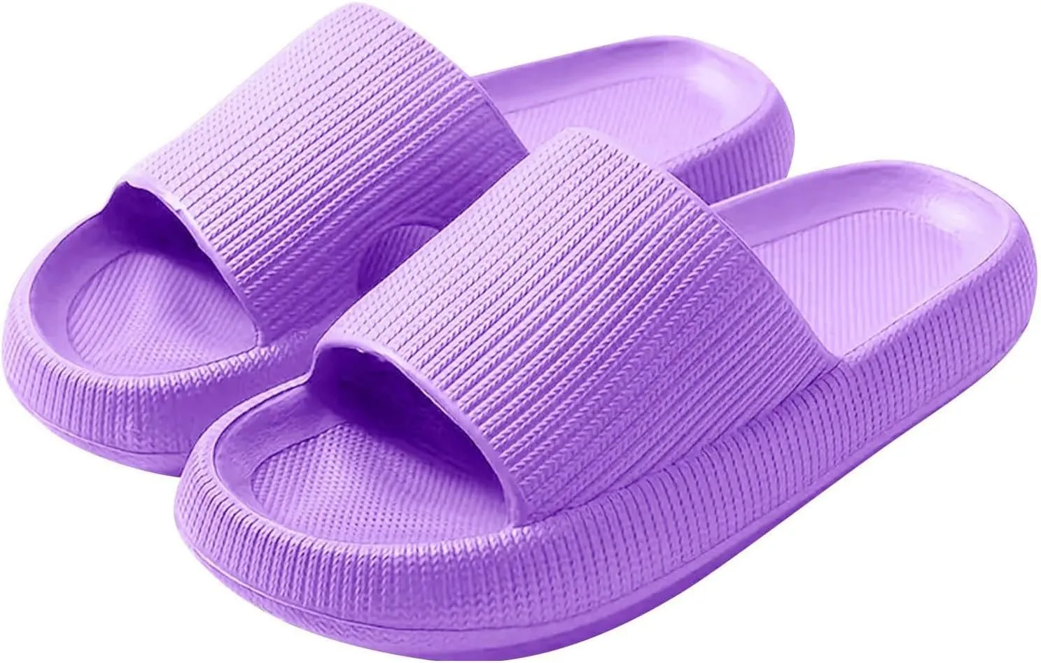 Pillow Slippers for Women and Men Non Slip Quick Drying Cloud Slides for Women with Arch Support Pillow Soft Slip On Sandals House Shower Shoes Cloud Sandals Comfy Indoor Outdoor Slides Unisex