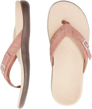 Plantar Fasciitis Feet Sandal with Arch Support Orthotic Flip Flops for Flat Orthopedic Comfortable Feet Heel Pain for Women Walking Beach River Pool Casual Flat Flip-Flops Slippers