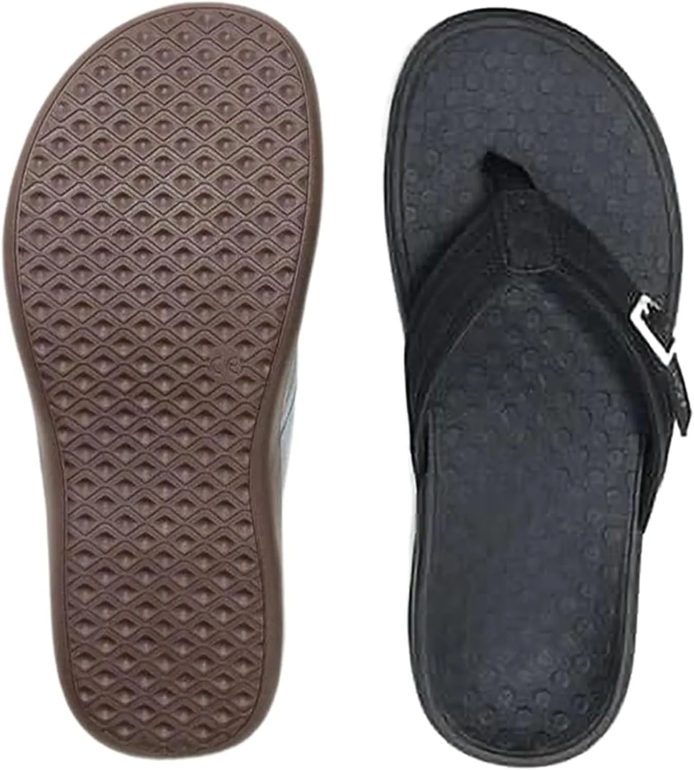 Plantar Fasciitis Feet Sandal with Arch Support Orthotic Flip Flops for Flat Orthopedic Comfortable Feet Heel Pain for Women Walking Beach River Pool Casual Flat Flip-Flops Slippers