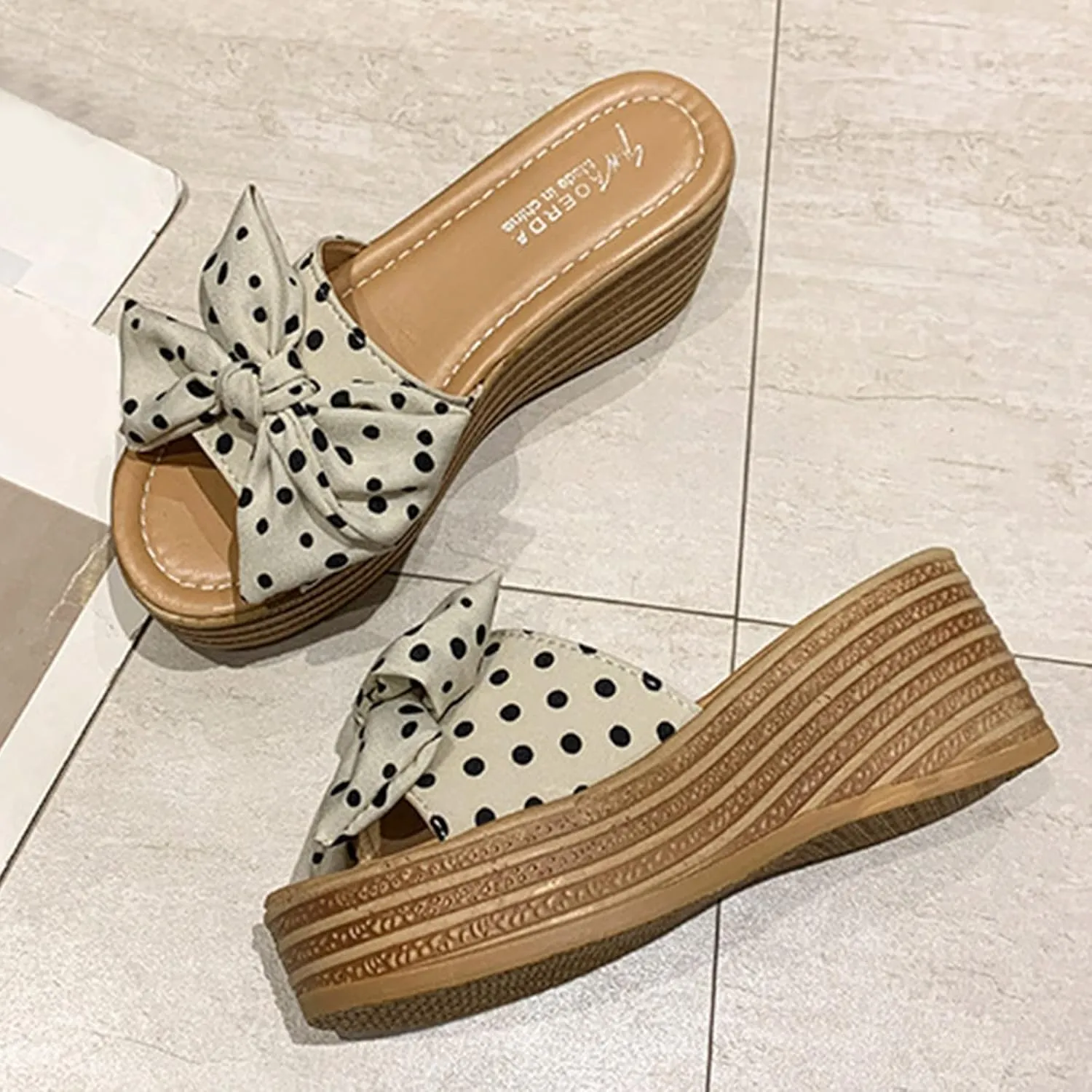 Platform Sandals Women Wedge Ankle Band Cork Platform Slip-Resistant Sole Casual Beach Walking Sandals 2025 Spring and Summer Vacation