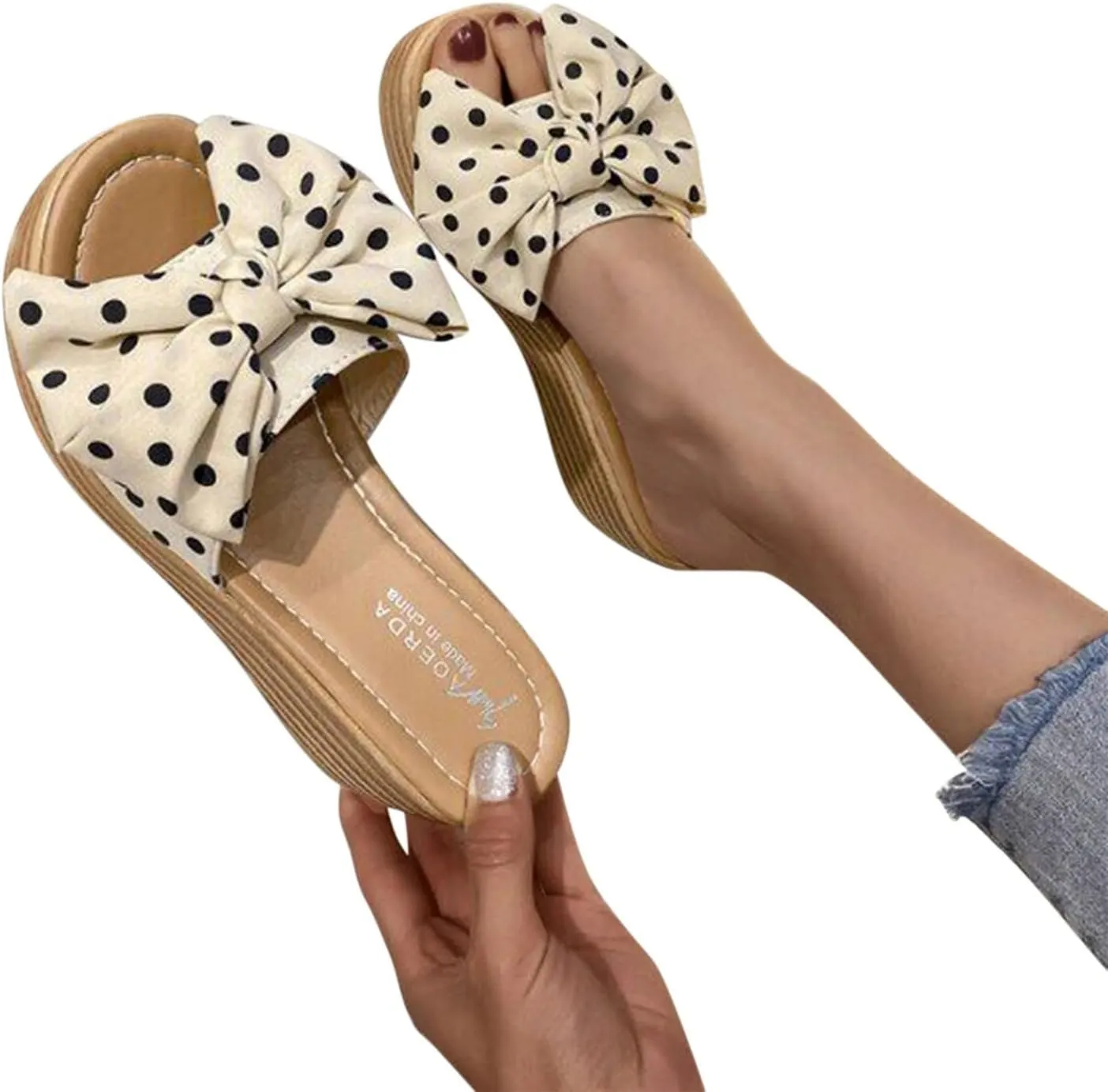 Platform Sandals Women Wedge Ankle Band Cork Platform Slip-Resistant Sole Casual Beach Walking Sandals 2025 Spring and Summer Vacation