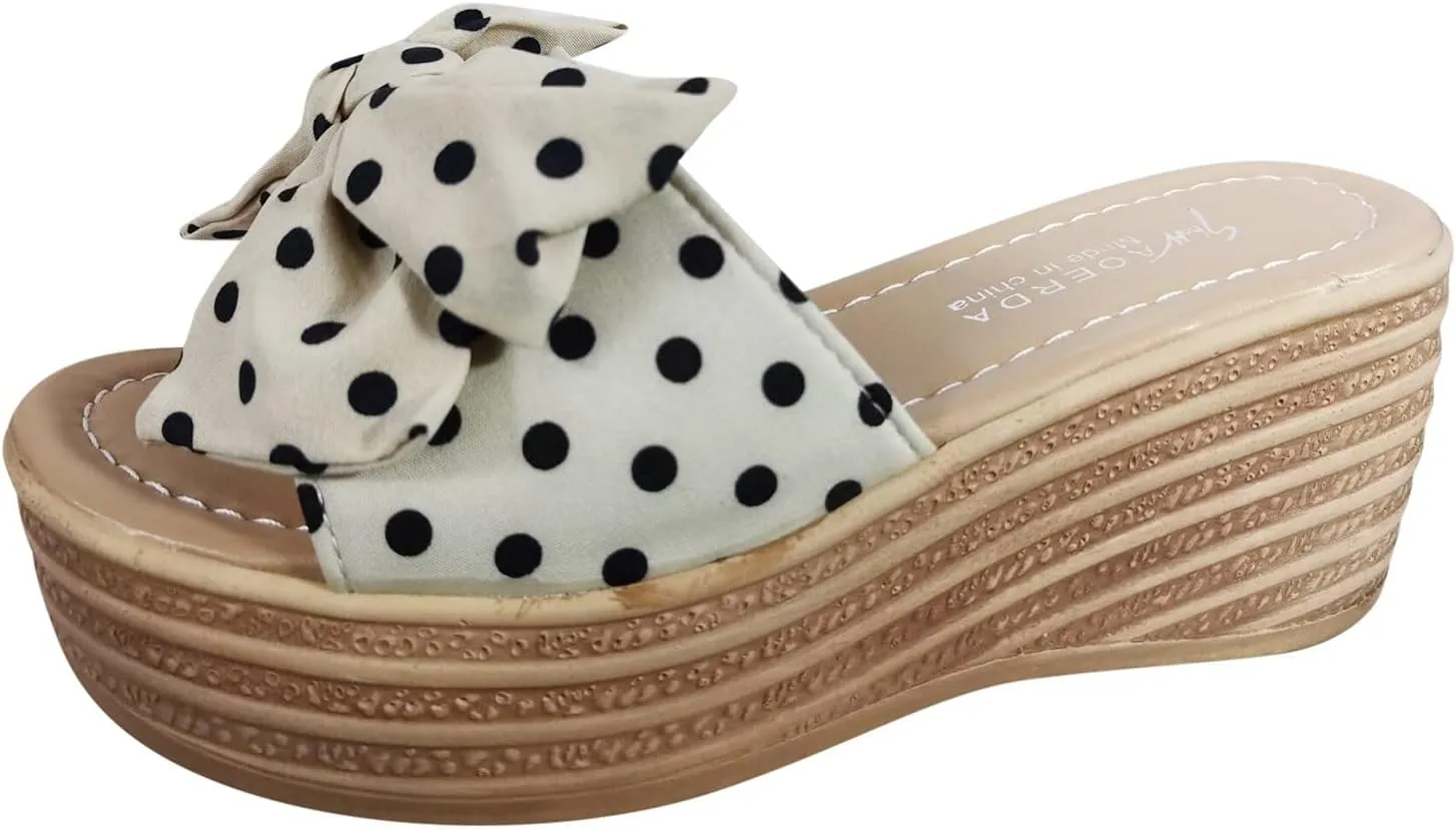 Platform Sandals Women Wedge Ankle Band Cork Platform Slip-Resistant Sole Casual Beach Walking Sandals 2025 Spring and Summer Vacation